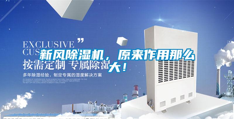 新風(fēng)除濕機(jī)，原來(lái)作用那么大！