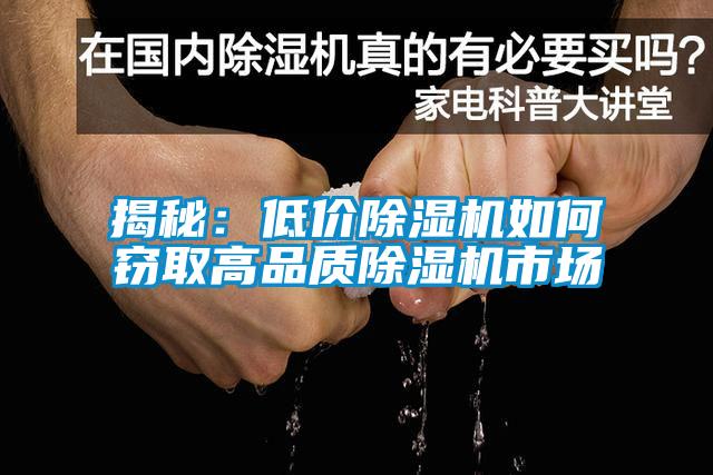 揭秘:低價除濕機如何竊取高品質除濕機市場