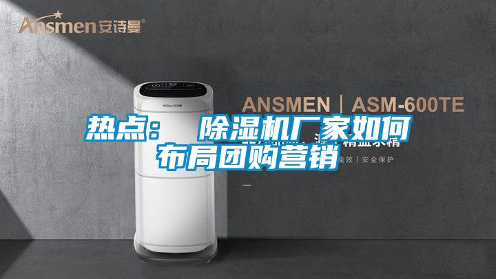 熱點(diǎn): 除濕機(jī)廠家如何布局團(tuán)購營銷