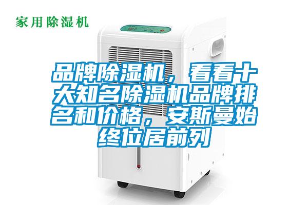 品牌除濕機,看看十大知名除濕機品牌排名和價格,安斯曼始終位居前列