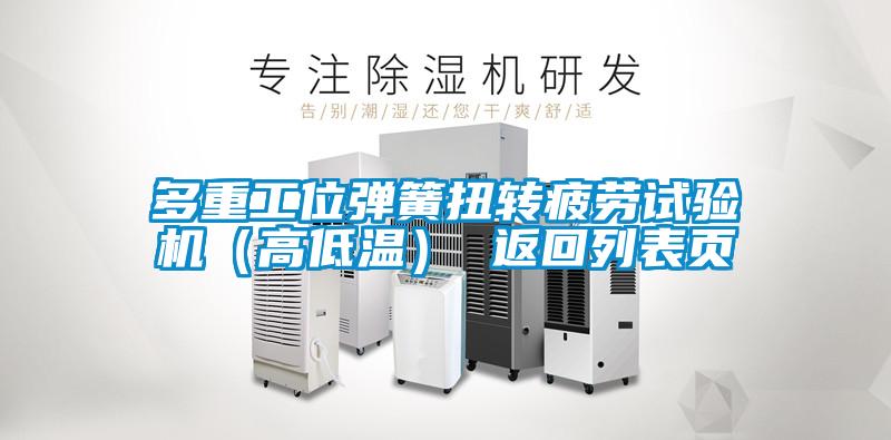 多重工位彈簧扭轉疲勞試驗機(高低溫) 返回列表頁