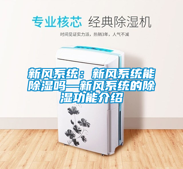 新風系統:新風系統能除濕嗎—新風系統的除濕功能介紹