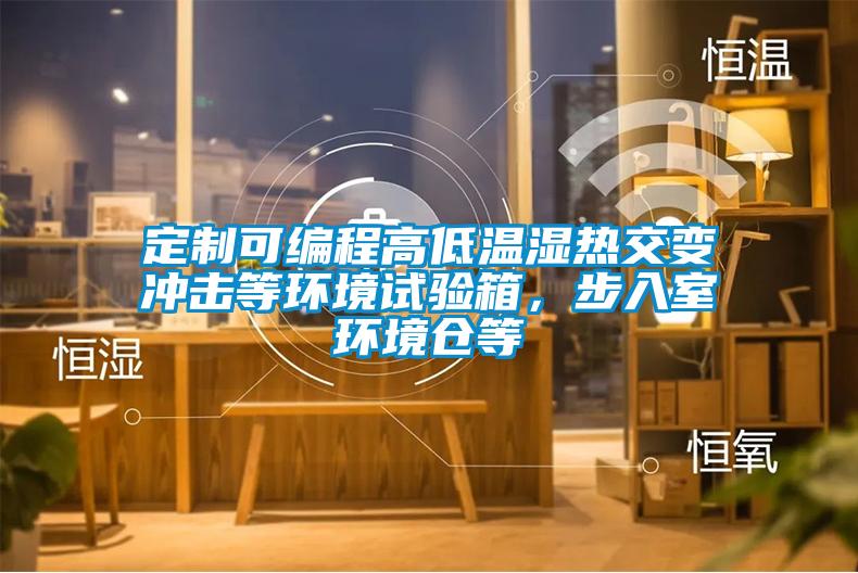 定制可編程高低溫濕熱交變沖擊等環境試驗箱,步入室環境倉等