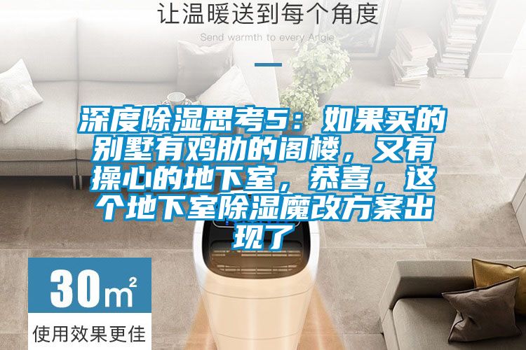 深度除濕思考5：如果買的別墅有雞肋的閣樓，又有操心的地下室，恭喜，這個地下室除濕魔改方案出現了