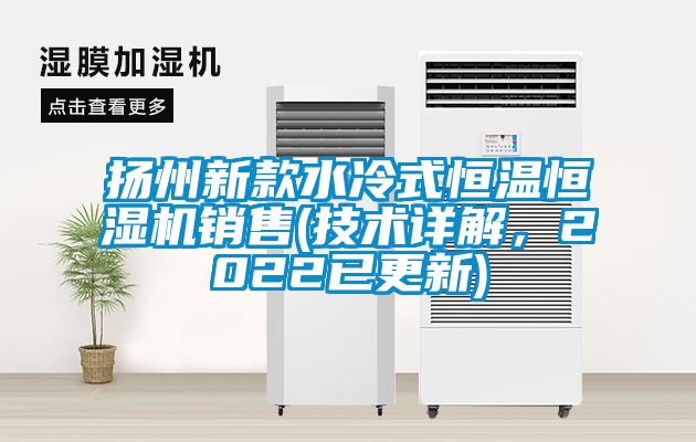 揚州新款水冷式恒溫恒濕機銷售(技術詳解,2022已更新)