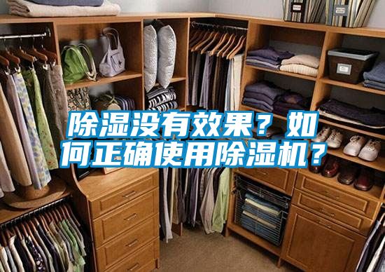 除濕沒有效果?如何正確使用除濕機?